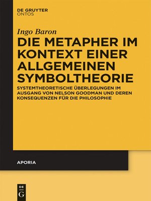 cover image of Die Metapher im Kontext einer allgemeinen Symboltheorie